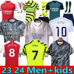 S-4XL SMITH ROWE RICE maglie da calcio J.TIMBER Whiteout SALIBA Gunners 23 24 MARTINELLI G. JESUS 2023 maglia SAKA HAVERTZ ZINCHENKO maglia da calcio ODEGAARD Bambini uomini TOPS