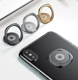 360 Rotation Metal Car Mount Vent Bracket Desktop Phone Holder Ring Holder With OPP Retail Package för iPhone Samsung Huawei Moto6021086