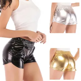 Saias Sayfut Alta Qualidade 2019 Pu Shorts De Couro Mulheres Sexy Mulheres Calças Curtas Soltas Casual Cintura Elástica Shorts Plus Size Calças Quentes