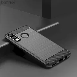 Cell Phone Cases Brushed Case For Huawei P40 Lite E P30 P Smart Plus Z 2019 2021 Mate 30 20 Pro 10 P50 P20 P30Lite Carbon Fiber Case CoverL240110