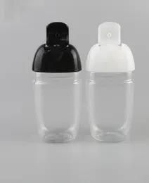 Kaliteli siyah 30ml el dezenfektan şişe Pet Plastik Yarım Yuvarlak Flip Cap Bottle Children039s Dezenfektan El dezenfektanı 7770796