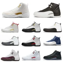 Jumpman OVO Branco 12 Mens Sapatos de Basquete Alto 12S Stealth Playoff Utility Grind Twist Blue Flu Game Royalty The Master Taxi Fiba Gamma GYM RED Outdoor Sneakers S99