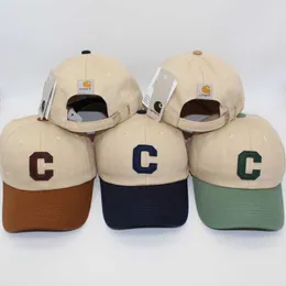 Vår/sommar alfabet broderad lapp färgad baseball hatt hård topp kort eaf konst solskade hatt för män och kvinnors resande tunga