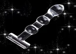 ORISS Ronde Grof Kristallen Glazen Dildo Seksspeeltjes Anale Butt Plug Voor Vrouwelijke Masturbatie Glas Anale Kralen Plug Sex Producten Y18105970185