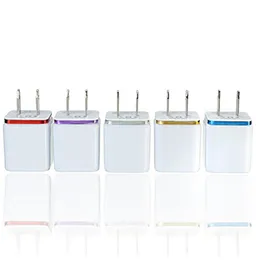 Wysoka jakość 5V 211A Podwójna USB AC Travel US Wall Charger Adaptery podwójne ładowarki dla Samsung Galaxy HTC Smart Phone Adapter1675641