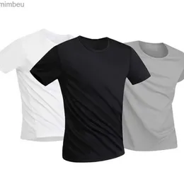 T-shirty męskie wodoodporne koszulki T-shirty T-shirts Spandex Anti Dirty Stare Prożer poliestru podstawowe koszule warstwy dla sportu krótko-rękawowe T-shirtsl240110