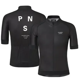 2019 Pro Team PNS Summer Cycling Jersey for Men Sere Short Quick Dry Bicycle Mtb Tops Clothing Wear Wear Non-Slip288i