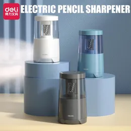 Deli Dual Power Electric Pencil Sharpener Multi-Pen Pens Serface Alloy Steel Blade Blade Pencil Suplies Supplies 240109