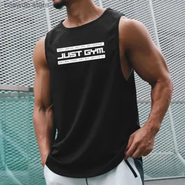 Tanktops voor heren Gewoon gymkleding Bodybuilding-tanktop voor heren Mesh basketbalshirts Mode Sportkleding Sneldrogend Fitness Mouwloos shirt T240110