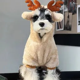 Abbigliamento per cani Vestiti caldi in peluche per animali domestici Piccolo Schnauzer Teddy Bichon Gatto Autunno Inverno