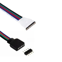 Cavo connettore RGB maschio femmina a 4 pin per cavo di estensione della striscia LED RGB dalla striscia al controller