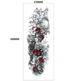 Wolf King Head Domineering Tattoo Sticker Arm Set Full Large Picture Case Water Transfer Printing