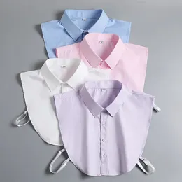 Formal colar falso masculino e feminino falso col meia camisa blusa branco colares falsos camisola camisa colares destacáveis acessórios 240109