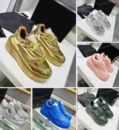 Tasarımcı Eğitmenler Erkek Ayakkabı Odissea Sneakers Kadın Eğitmen Platformu Sneaker Calfskin Trainer Kauçuk Eğitmenler Kalın Taban Casua Ayakkabı Büyüklüğü 552