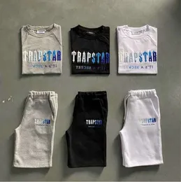 Erkek Tişörtleri Kostüm Trapstar T-Shirt Donctract Hommes Vtements De Sport Classic Tasarım Mançalar Mahkemleri Kısa En Peluche 9776ess