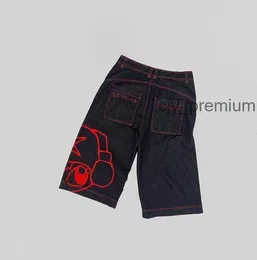 JNCO Y2K Streetwear Jeans Mens Designer Jeans Fashion Hip Hop Guantes de boxeo gráfico Pantalones holgados Black Pants Harajuku Gótico Truito ancho 15 Kafv