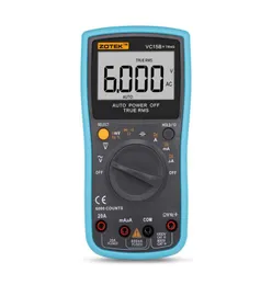 Zotek VC15Bautomatic Range Digital Multimeter för stor skärm LCD -display True RMS Frequency Duty Cycle 6000 Word Display1281442