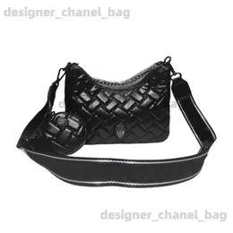 Shoulder Bags Women's PU Fashion Solid Plaid Eagle Head Shoulder Bag Crossbody Bag Zipper Direction Random T240110