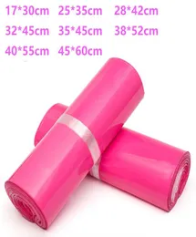 100 pz / lotto rosa poly mailer 1730 cm sacchetto espresso buste per posta busta sigillo autoadesivo nuovi sacchetti di plastica sacchetto 8 size4649046