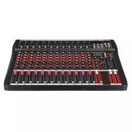 Mixer professionale a 12 canali Registrazione sul palco del computer Scheda audio USB Tono alto basso Bluetooth Numero modello DJ Certificazione 240110