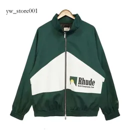 Rhude Jacket Mens Varsity American Vintage Baseball Rhude Blobel Letterman Jacket Women Haftan Płaszcz Dostępny w Rhude Styles Marka Para 2333