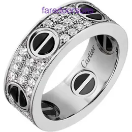 Pierścień designerski dla kobiet i mężczyzn Carter v Gold High Edition S925 Sterling Silver Plated 18 -krotnie Pierście