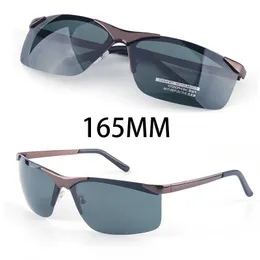 Sonnenbrille Zerosun 165 mm übergroße Sonnenbrille für Herren, polarisierte Sonnenbrille für Herren, großer breiter Kopf, großer Rahmen, Fahrsport-Stil