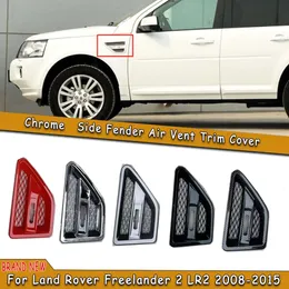 Yeni 2pcs araba tarafı çamurluk spoyler çıkış havalandırma için Land Rover Freelander 2 LR2 2008-2015 Yarış Araba Kapı Yan Izgara Havalandırma Ağı Izgara