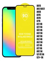 Samsung Galaxy A03S A31S A71S A02S A22 A32 A42 A52 A72 A92 S21 iPhone8820873 용 9d Full Cover Tempered Glass Phone Screen Protector