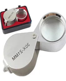 새로운 30x 21mm Jewelers Eye Loupe vedifier 현미경 및 액세서리 확대 유리 광학 미니 식별 고전력 보석 4512533