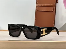 Occhiali da sole quadrati dal nuovo design alla moda 40282 montatura in acetato con montatura semplice e generosa, occhiali di protezione UV400 di alta qualità con custodia