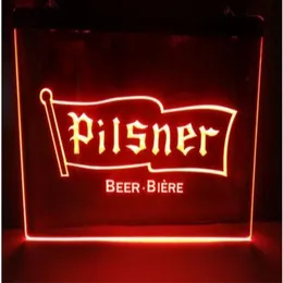 Pisner Beer Nowe znaki rzeźbienia Bar LED Neon znak wystroju domu Crafts295t