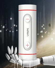 Leten Uzay Kapsülü Çift Delikler Flip Erkek Mastürbatör Kupası Emme Makinesi 3D Silikon Vajina Kedi Seks Oyuncakları Erkekler S181016095594866
