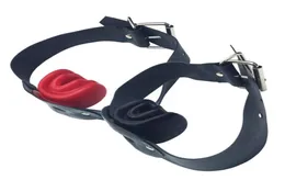 Latex Fetish Bondage Gear Mouth Gag Bite Oral Fixation Adult Sex Toys BDSM Erotic Play Slave Torture for Hardcore Games New Black 6959491