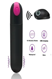 Prodotto del sesso per adulti Telecomando Forte vibratore 10 velocità Vibrazione Mini forma di proiettile Impermeabile vibratore Gspot Massaggiatore S1810198272455