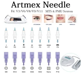 Artmex V3 V6 V8 V9 V11 Ersatz Permanent Make-Up Tattoo Nadel Patronen Tipps PMU MTS System Body Art9334712