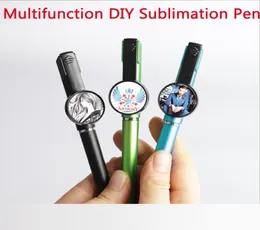 3 w 1 Sublimation Gel Pen Pen Screen Screen Stylus Pusty DIY Ballpoint Pen z uchwytem na telefon komórkowy 4501713