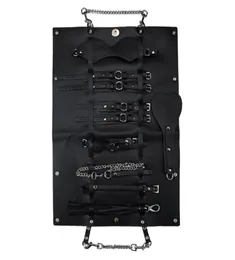 Conjunto de 8 peças de bondage sexy com algemas, boca gageye, máscara para dramatização de escravo bdsm, casal flertando, acessórios eróticos 5534640