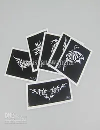 Stencil Paper 100 pezzi Stencil per tatuaggi per body art Pittura Immagini di tatuaggi Disegni mix impermeabili 024088037