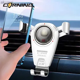 携帯電話マウントホルダーNew Gravity Auto Phone Holder Portable Car Vent Clip Mount Mount Mount Mount Phone Holder Support Navigation for YQ240110