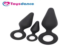 Toysdance 100 Silikon Malzeme Popo Tapası Halka Yetişkin Anal Seks Toys Unisex Ürünleri Su Geçirmez Pürüzsüz Anüs Masajı S98808305