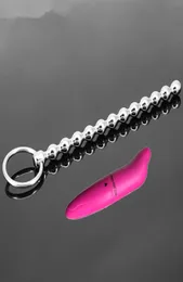 2 StuksLot Vibrator En 149mm Geblokkeerd urethrale voor mannen penis plug geluid stimuleren masturbatie man seksspeeltjes producten speelgoed Y18929038766048