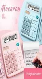 Multicolor Portable 12 Digit Calculators Large Screen Desktop Student Electronic Calculator AA Battery Power Supply Affordable Off3888200