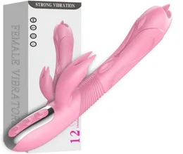 Chauffage intelligent AV baguette magique Gspot lapin langue vibrateur jouets sexuels pour femme vagin stimulateur de clitoris masseur pour femme 1588470