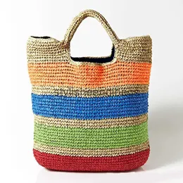 Totes Fashion het Sommer Strand Taschen Bunte Str Tasche Quasten Frauen Reise Handgemachte Handtaschen mädchen totestylisheendibags