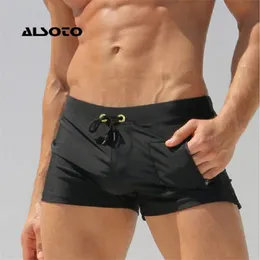 Alsoto Board Shorts Mężczyźni stroje kąpielowe stroju kąpielowego oddychające męskie bokserki bokserki Sunga Swimsuits 240110