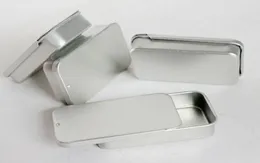 Cały 1000pllot zwykły srebrny kolor slajdowy górna blaszana boksrektangła USB Case DHL Fedex 2245914
