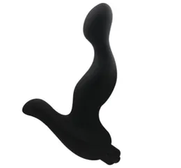 Silicone elettrico massaggiatore della prostata vibrazione culo plug anale vibratore ritardo del sesso spray prodotti del sesso per adulti Toys6203291