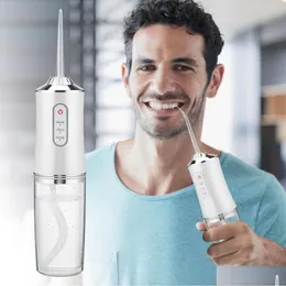 Tandblekning Portable Oral Irrigator for Dental Cleaning Health Powerf Water Jet Pick Flosser Mouth Washing Hine9265517 Drop Delive Otnvl