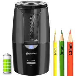 Tenwin Large Automatic Pencil Sharpener Heavy Duty文房具用の色付き鉛筆のためのメカニカルUSB子供向けアーティスト240109